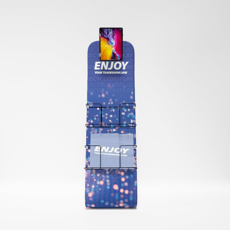 Ipad Stand A with book rack_9_recycle displays