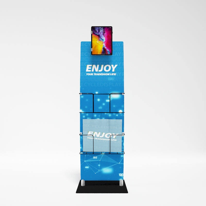 Ipad Stand B with book rack_9_recycle displays