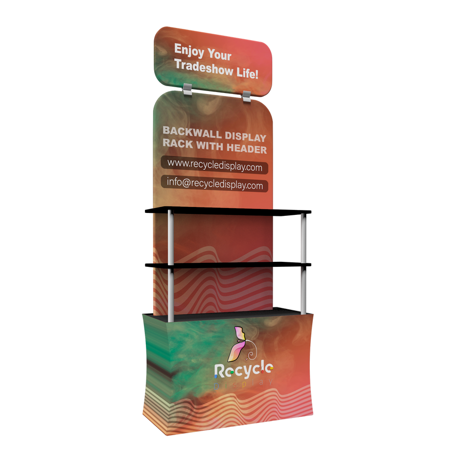 Backwall display rack with header_3_recycle displays_recycle displays
