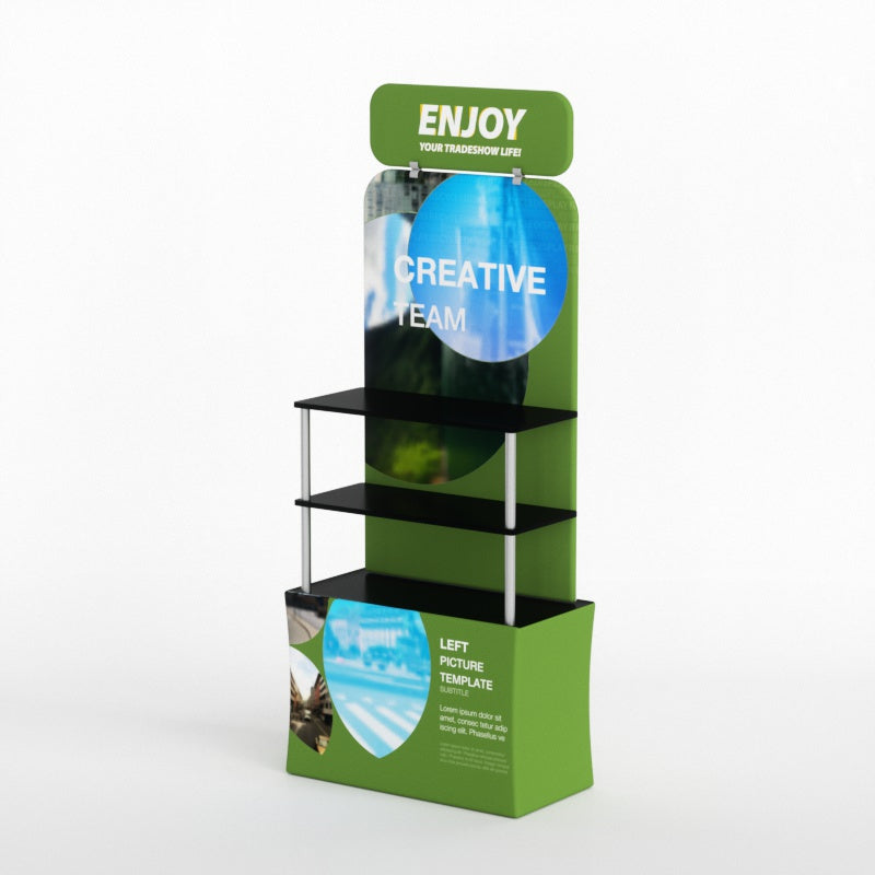 Display Rack Header Backwall display rack with header | Shelving Display Stand – RecycleDisplay