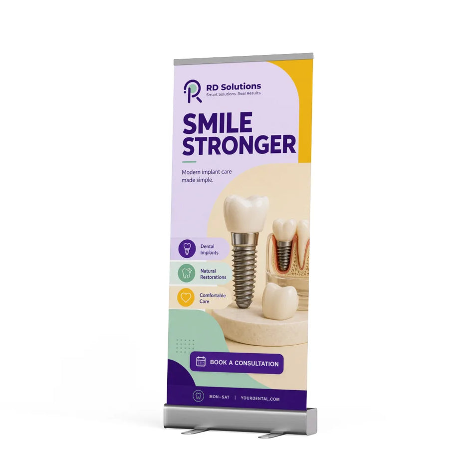 Budget Roll Up Banner Stand