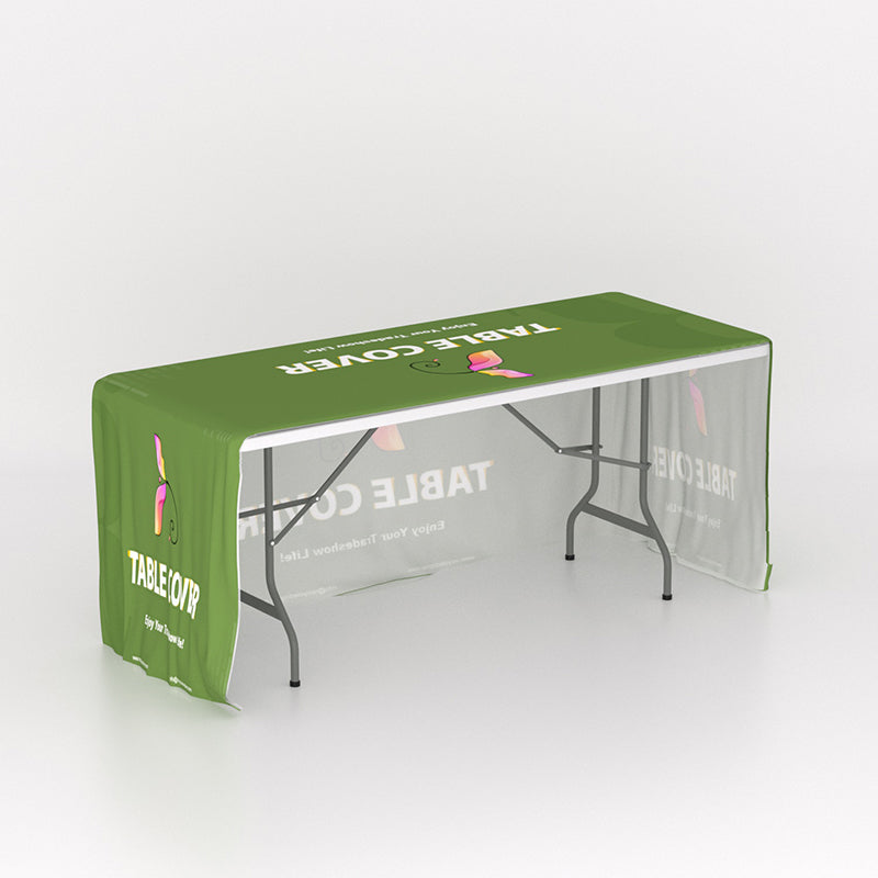 Table Cover Box Fitted Table Covers | Solid & Branded | Trade Show Table Covers ...