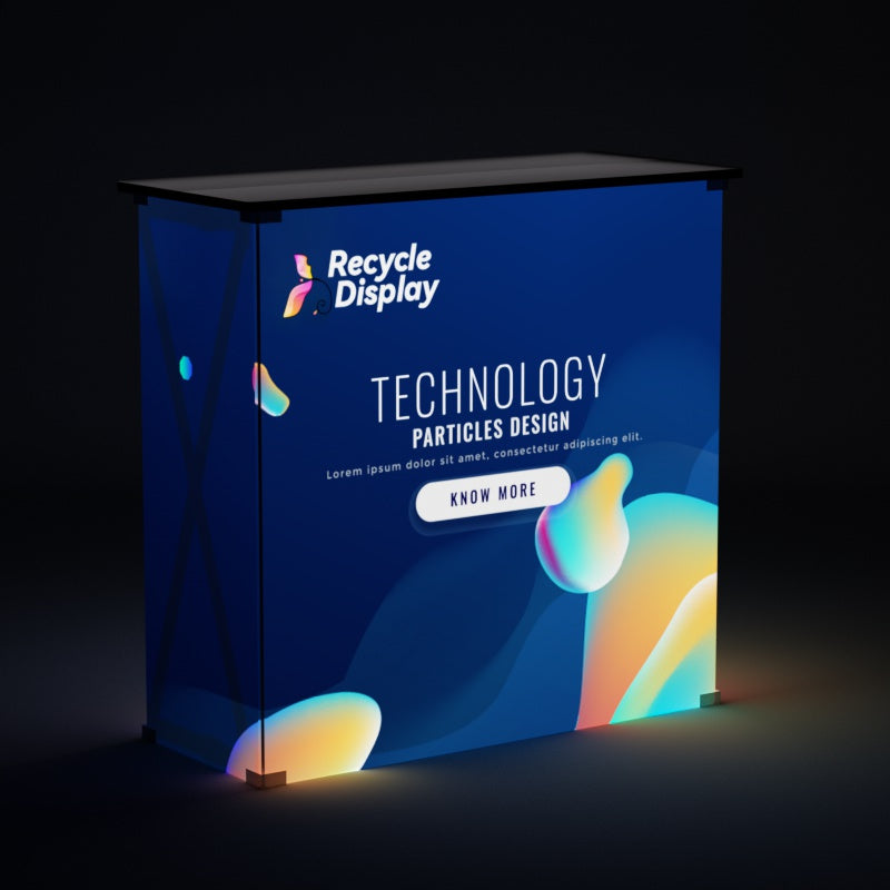 Lighting Fabric Pop Up Counter