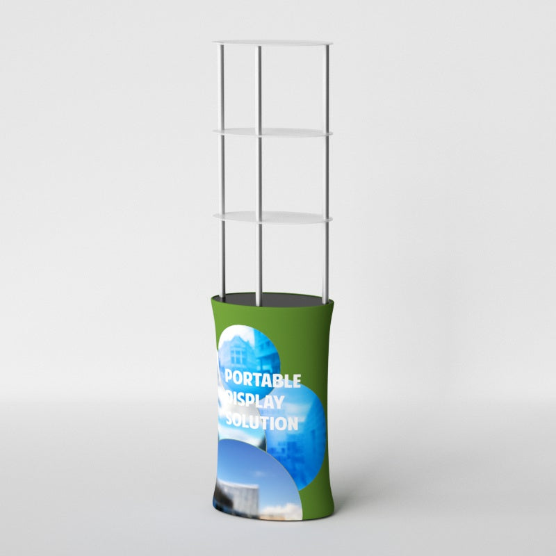 Oval Shape Rack For Shop Oval Display Rack | Counter With Shelves | EXPO – RecycleDisplay