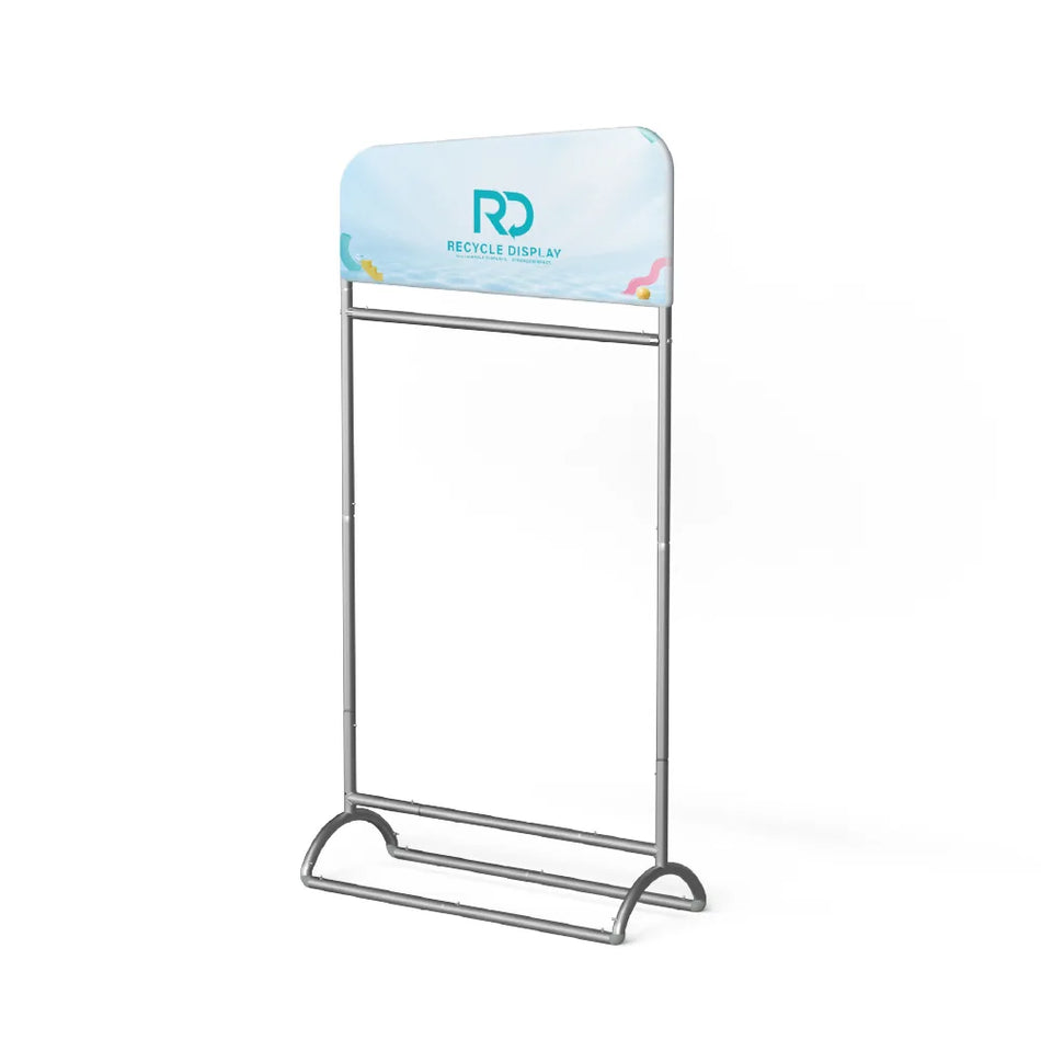 Slope Fabric Banner Stand with Hanging Rail