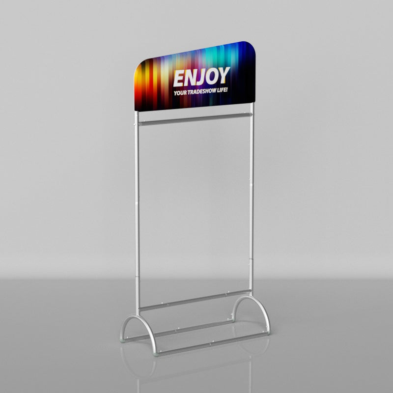 Slope Fabric Banner Stand with Hanging Rail_1_recycle displays