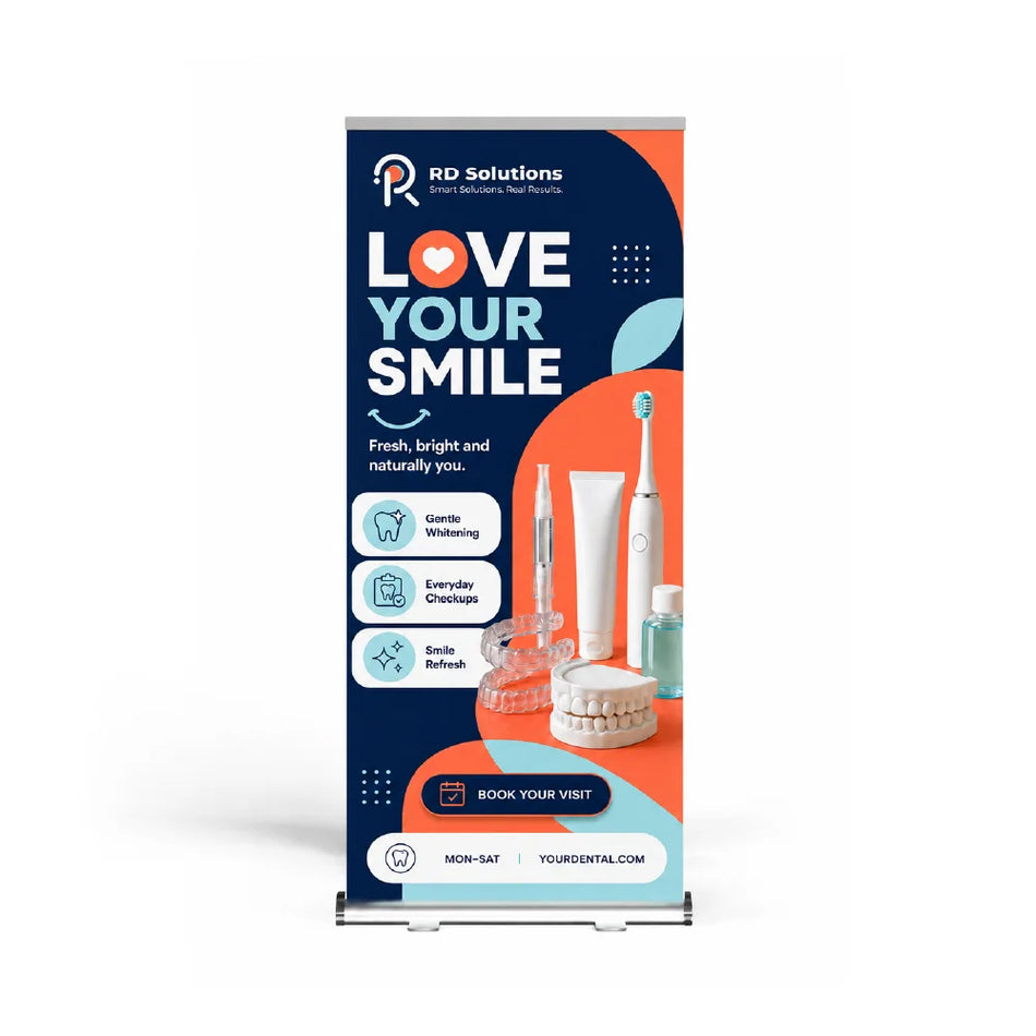 Teardrop Roll Up Banner Stand