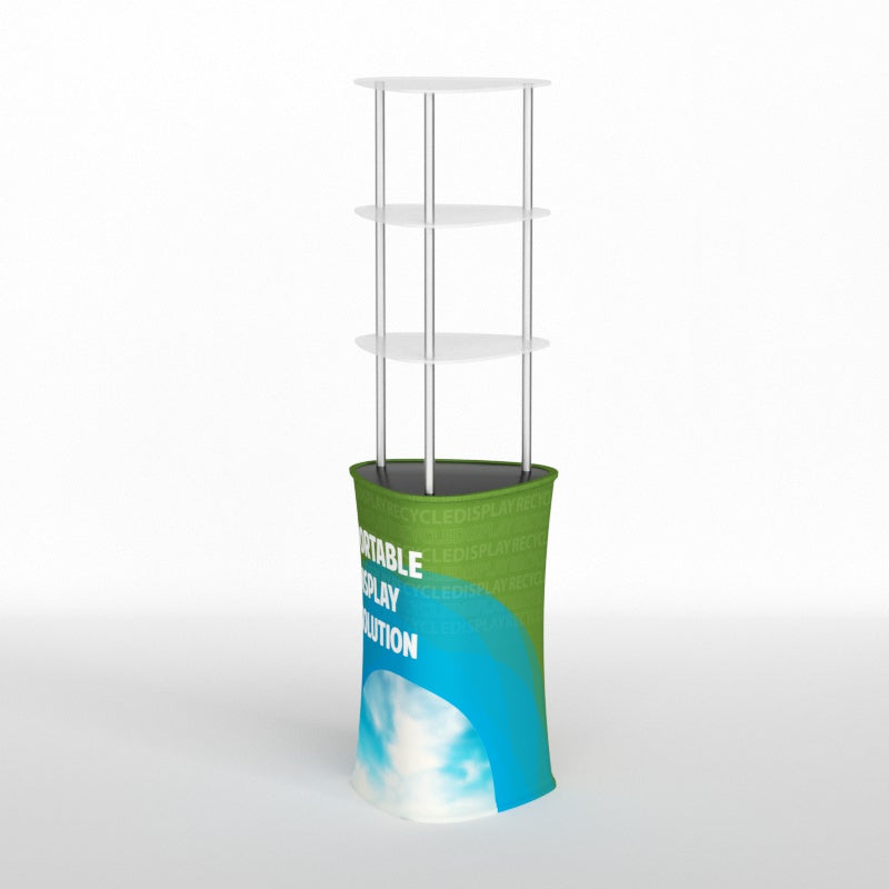 Display Triangular Automontable Triangle Display Rack | Counter With Shelves | Trade Show – RecycleDisplay