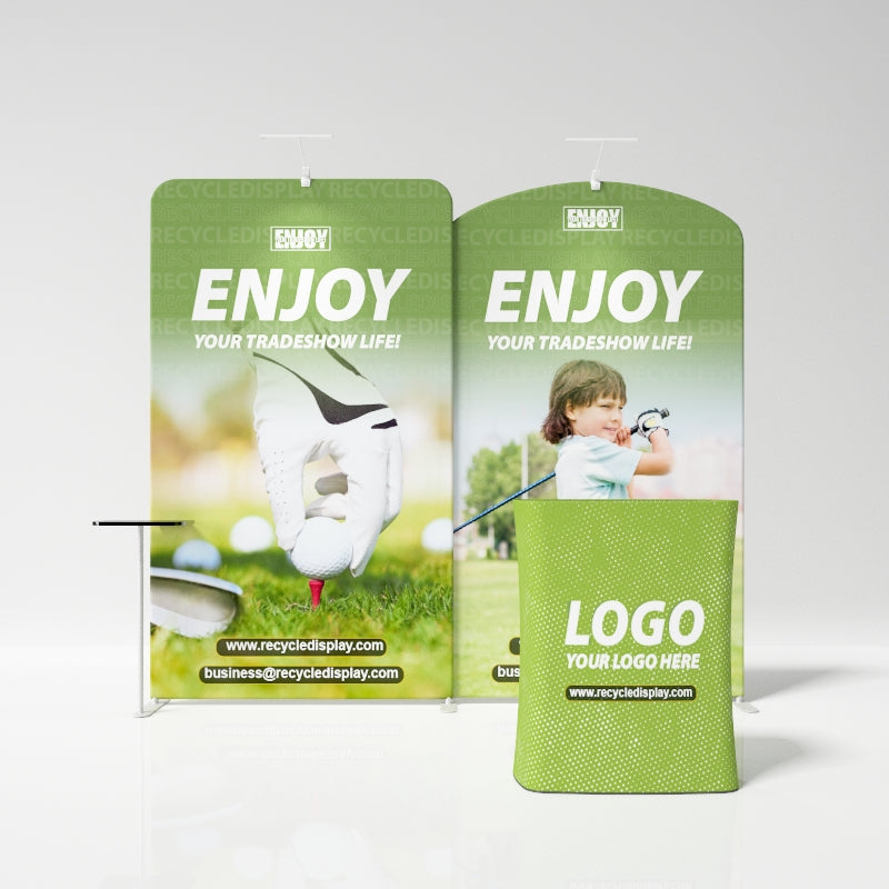 Tube Booth Solutions 10‘ x10’ 3m x 3m_recycle displays