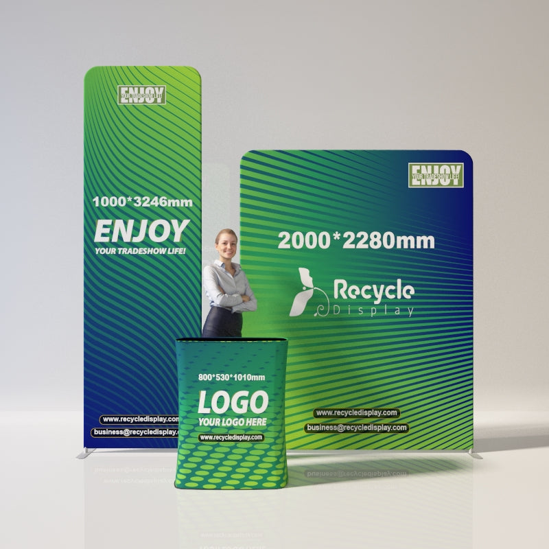 Tube Booth Solutions 10‘ x10’ 3m x 3m_recycle displays