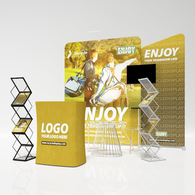 Tube Booth Solutions 10‘ x10’ 3m x 3m_recycle displays