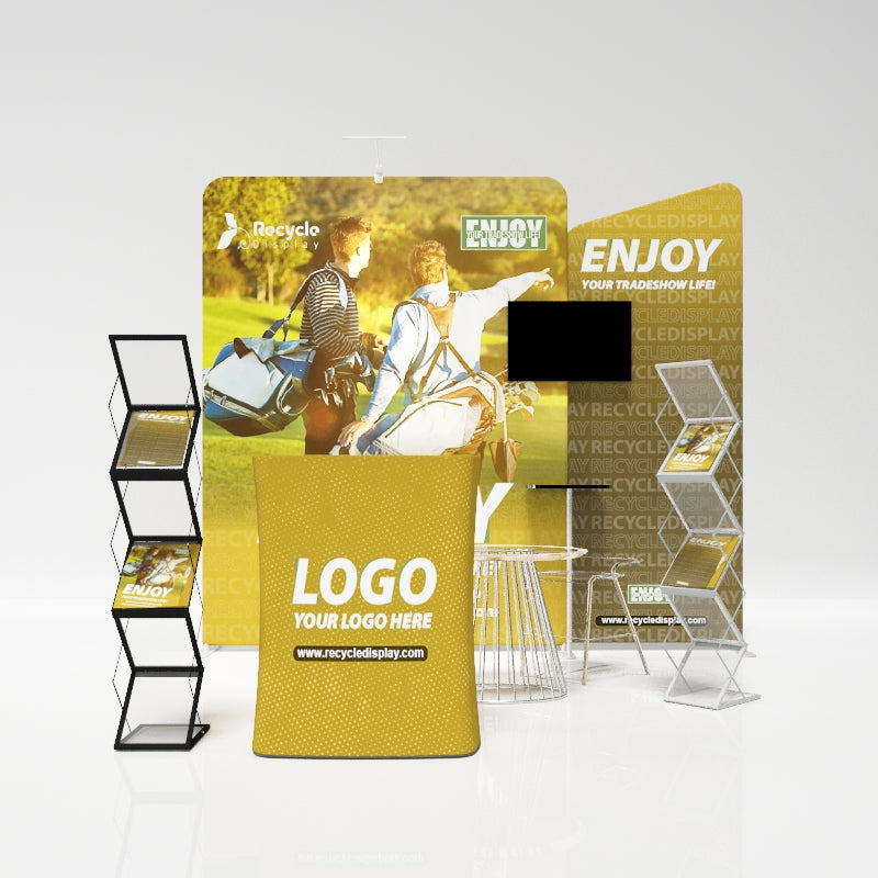 Tube Booth Solutions 10‘ x10’ 3m x 3m_recycle displays