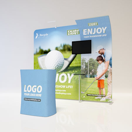 Tube Booth Solutions 10‘ x10’ 3m x 3m_recycle displays