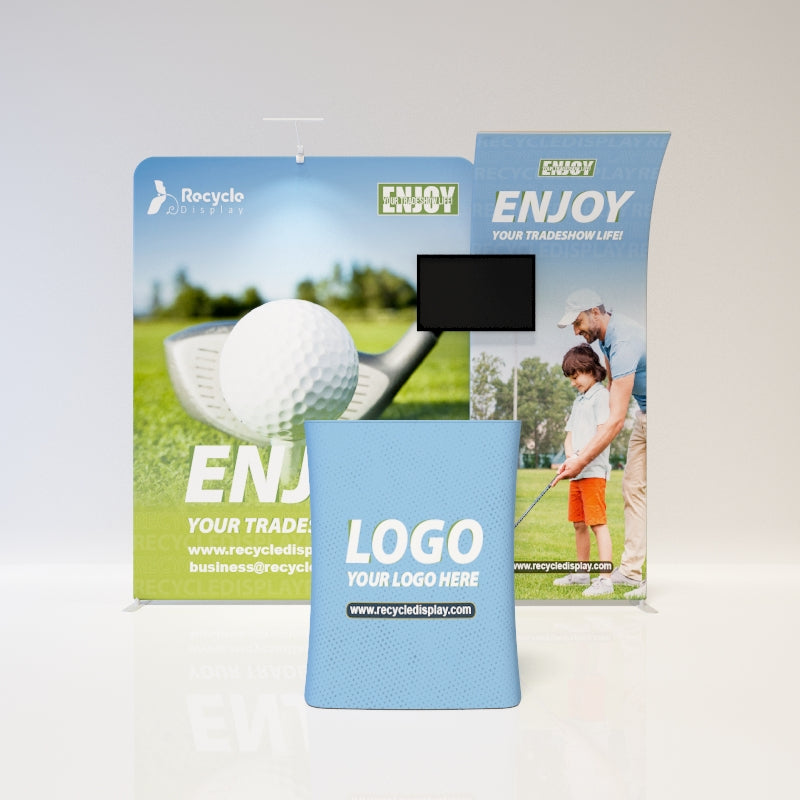 Tube Booth Solutions 10‘ x10’ 3m x 3m_recycle displays