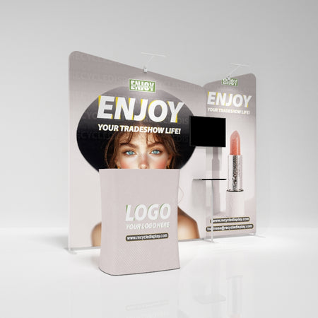 Tube Booth Solutions 10‘ x10’ 3m x 3m_recycle displays