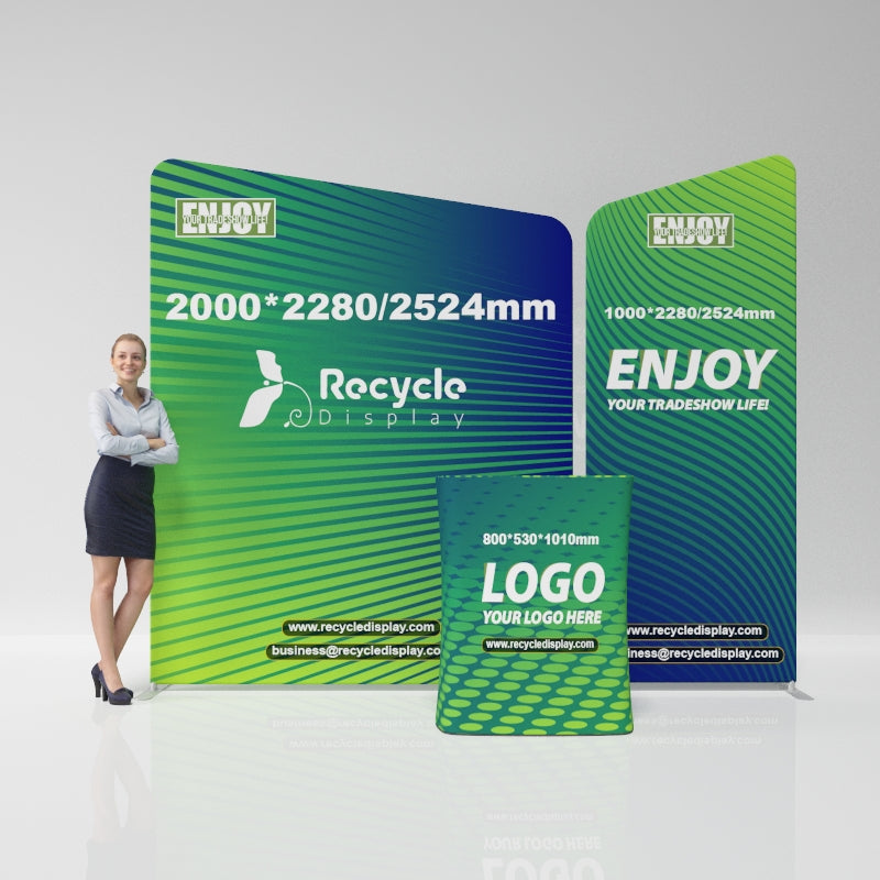 Tube Booth Solutions 10‘ x10’ 3m x 3m_recycle displays