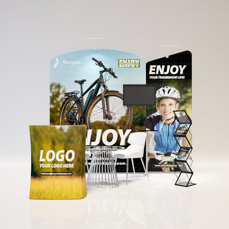 Tube Booth Solutions 10‘ x10’ 3m x 3m_recycle displays