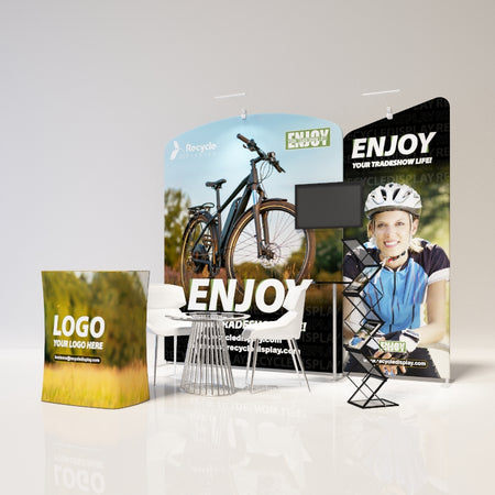 Tube Booth Solutions 10‘ x10’ 3m x 3m_recycle displays