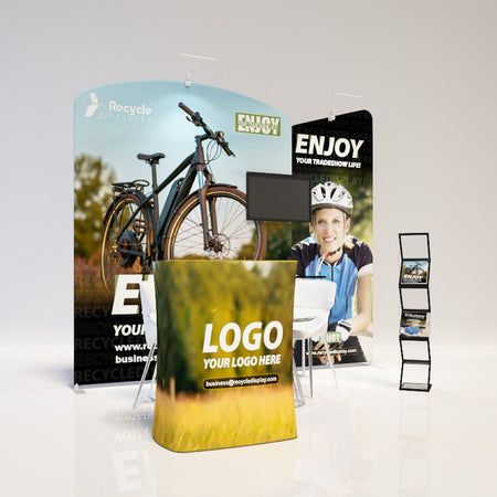 Tube Booth Solutions 10‘ x10’ 3m x 3m_recycle displays