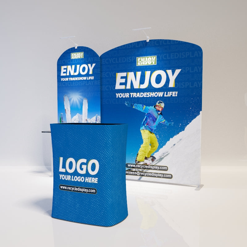 Tube Booth Solutions 10‘ x10’ 3m x 3m_recycle displays