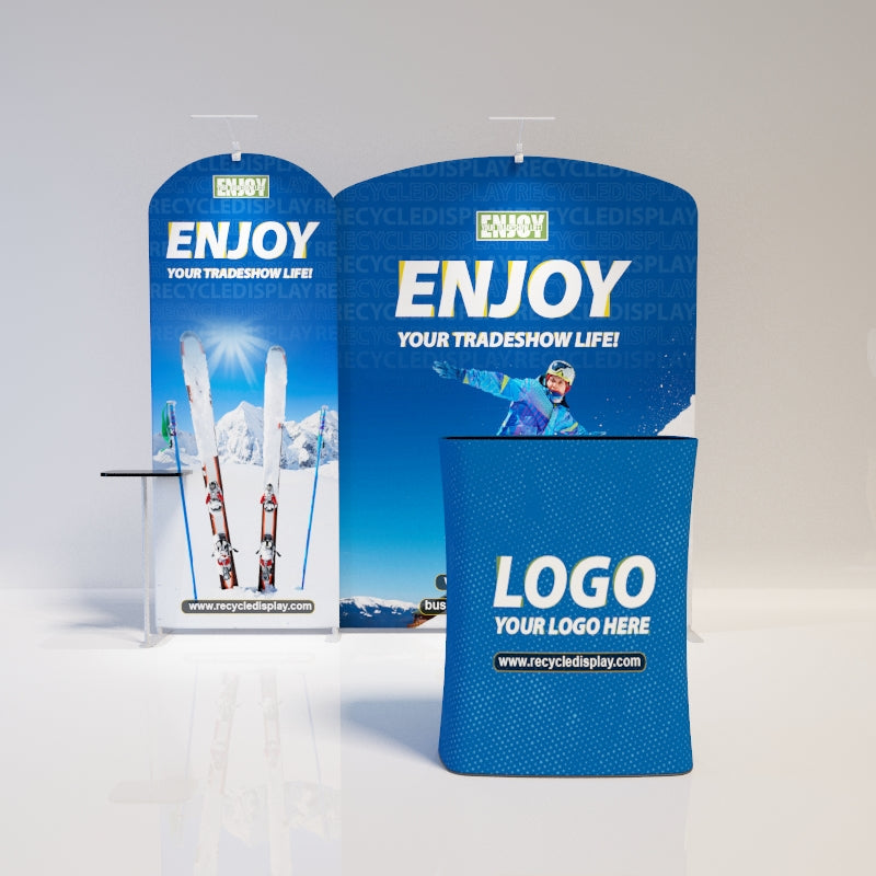 Tube Booth Solutions 10‘ x10’ 3m x 3m_recycle displays