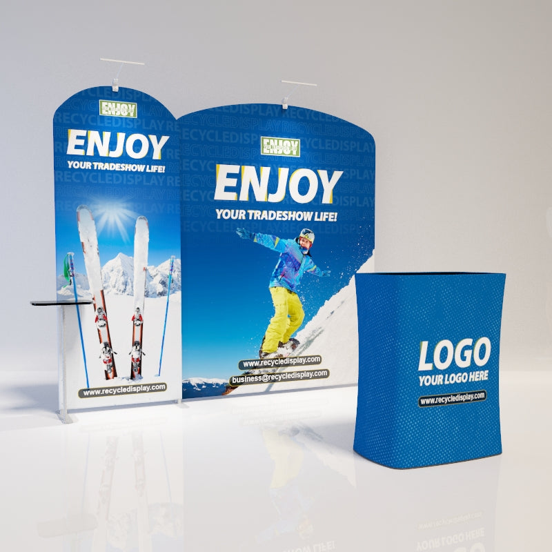 Tube Booth Solutions 10‘ x10’ 3m x 3m_recycle displays