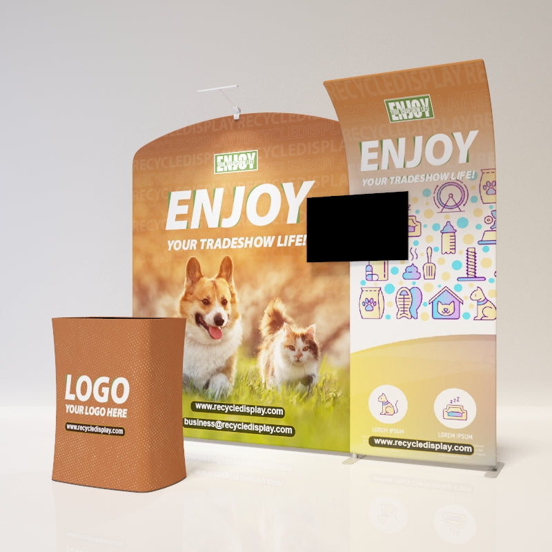 Tube Booth Solutions 10‘ x10’ 3m x 3m_recycle displays