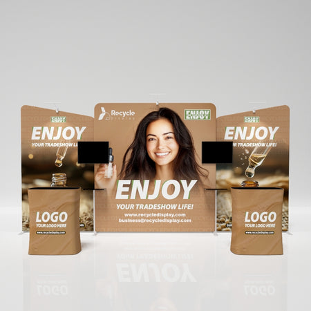 Tube Booth Solutions 20‘ x10’ 6m x 3m_recycle displays