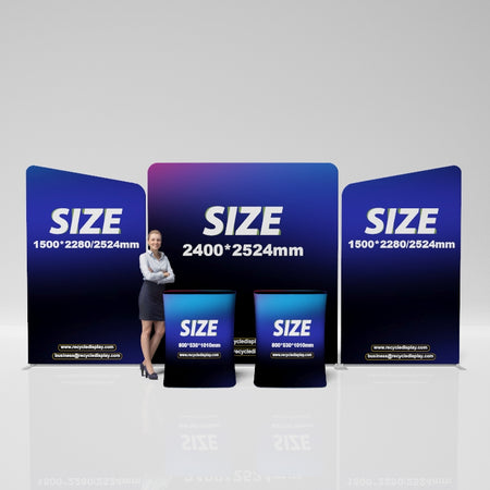 Tube Booth Solutions 20‘ x10’ 6m x 3m_recycle displays