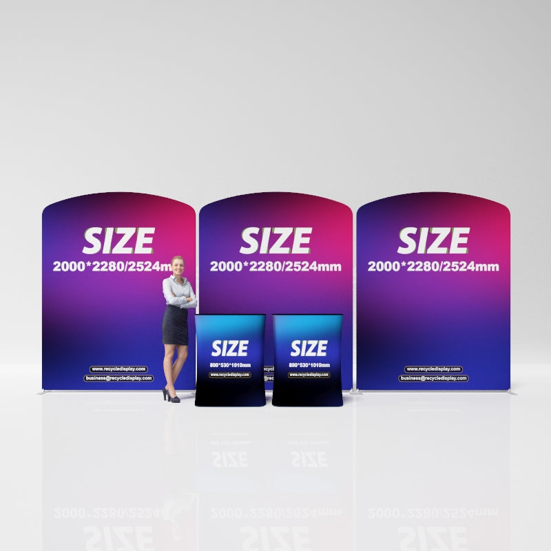 Tube Booth Solutions 20‘ x10’ 6m x 3m_recycle displays