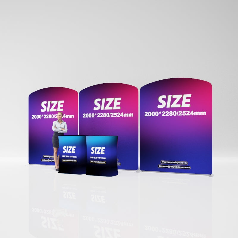 Tube Booth Solutions 20‘ x10’ 6m x 3m_recycle displays