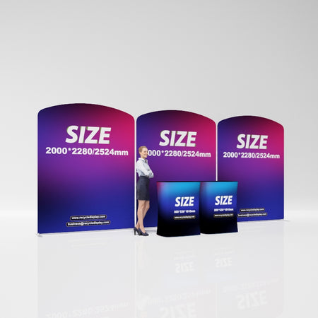Tube Booth Solutions 20‘ x10’ 6m x 3m_recycle displays