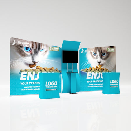 Tube Booth Solutions 20‘ x10’ 6m x 3m_recycle displays