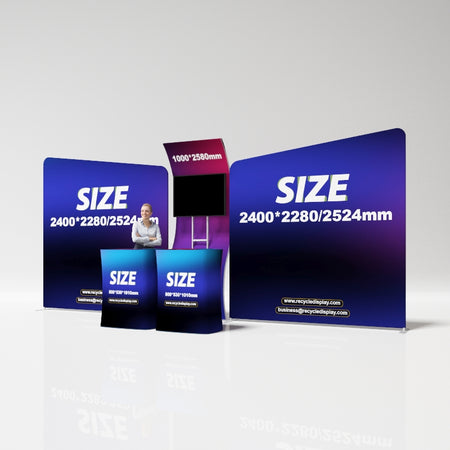 Tube Booth Solutions 20‘ x10’ 6m x 3m_recycle displays
