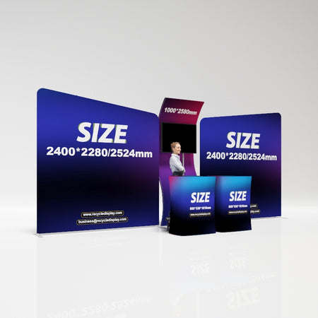 Tube Booth Solutions 20‘ x10’ 6m x 3m_recycle displays