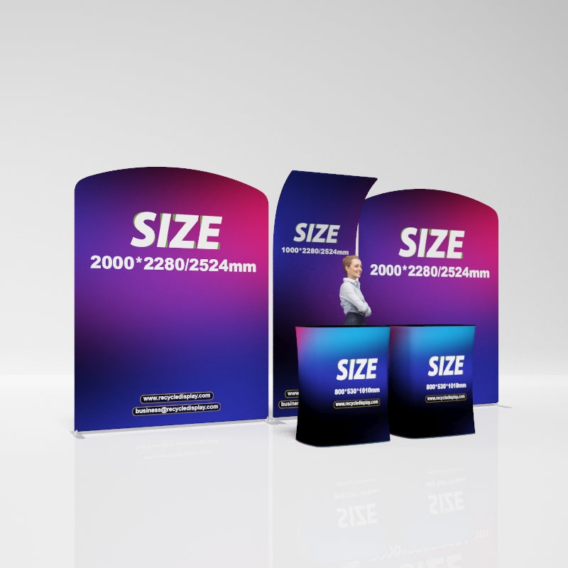 Tube Booth Solutions 20‘ x10’ 6m x 3m_recycle displays